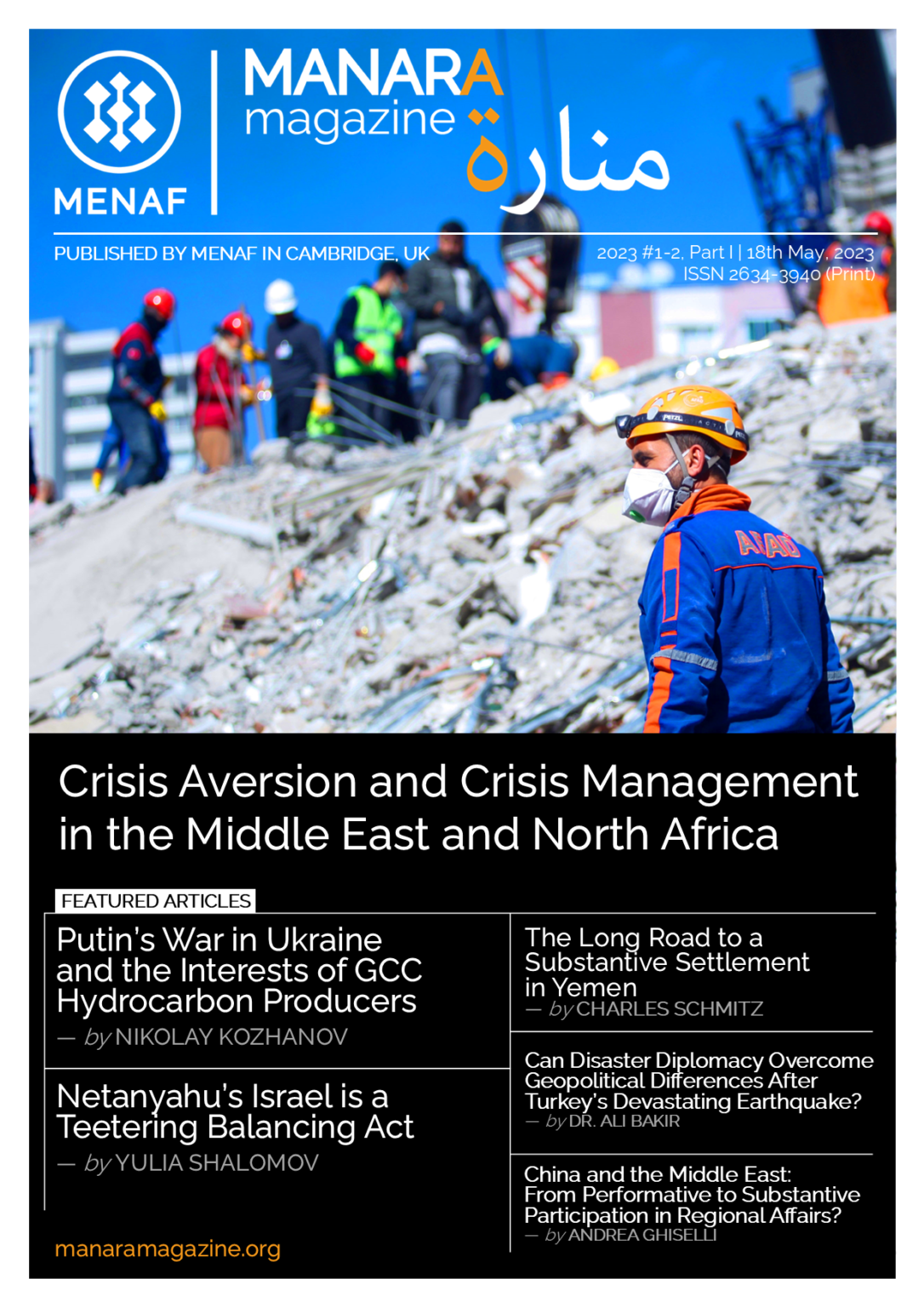 2023 #1-2 - Crisis Aversion and Crisis Management in the Middle East ...