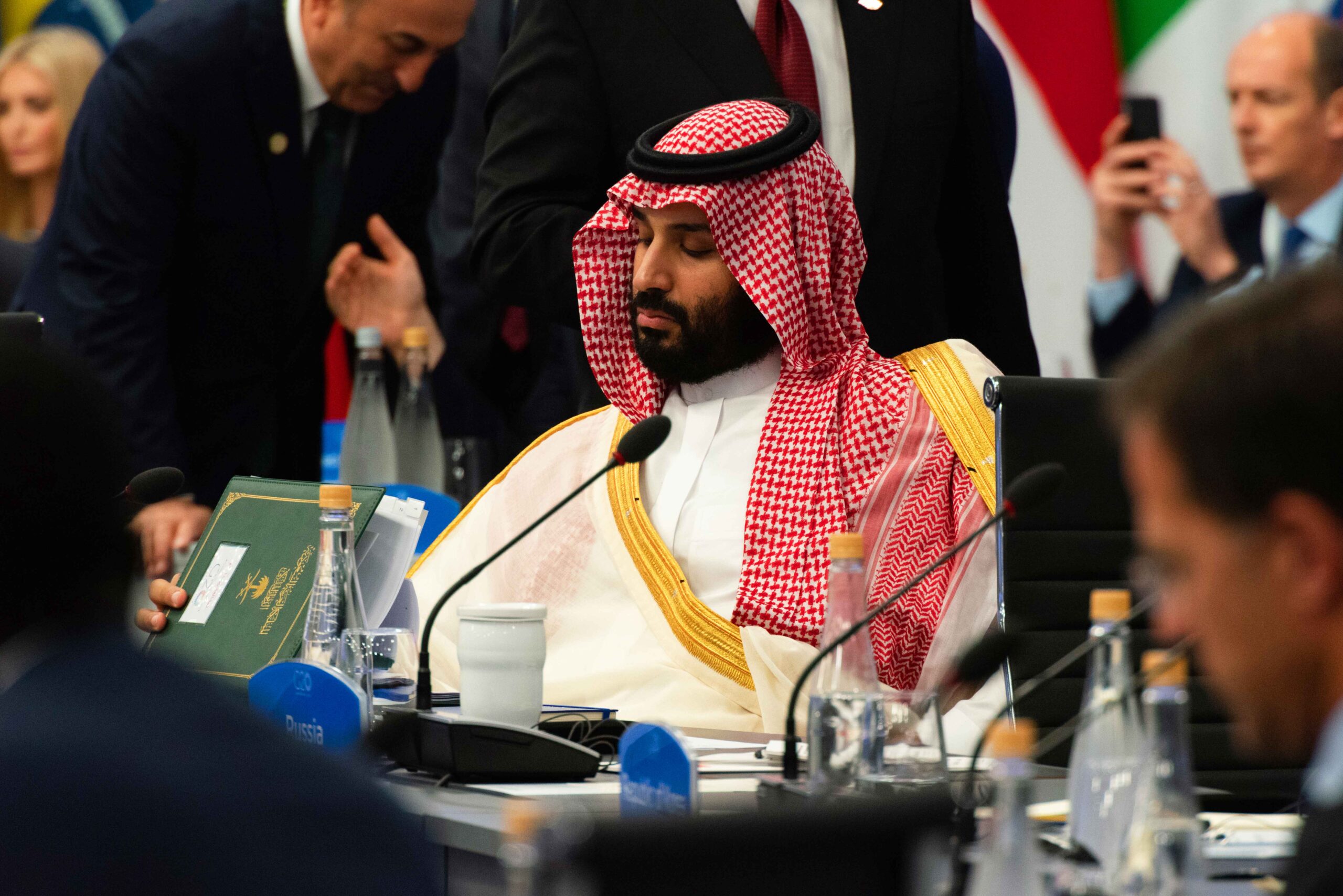 Saudi Arabian Crown Prince Mohammed bin Salman at an international conference.