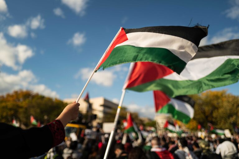 Washington DC, USA - October 21, 2023: Pro-Palestine protest.