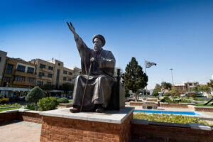 The statue of Seyyed Hassan Modarres in Baharestan aquare on October 30, 2016 in Tehran, Iran. He was an Iranian a notable supporter of the Iranian Constitutional Revolution.