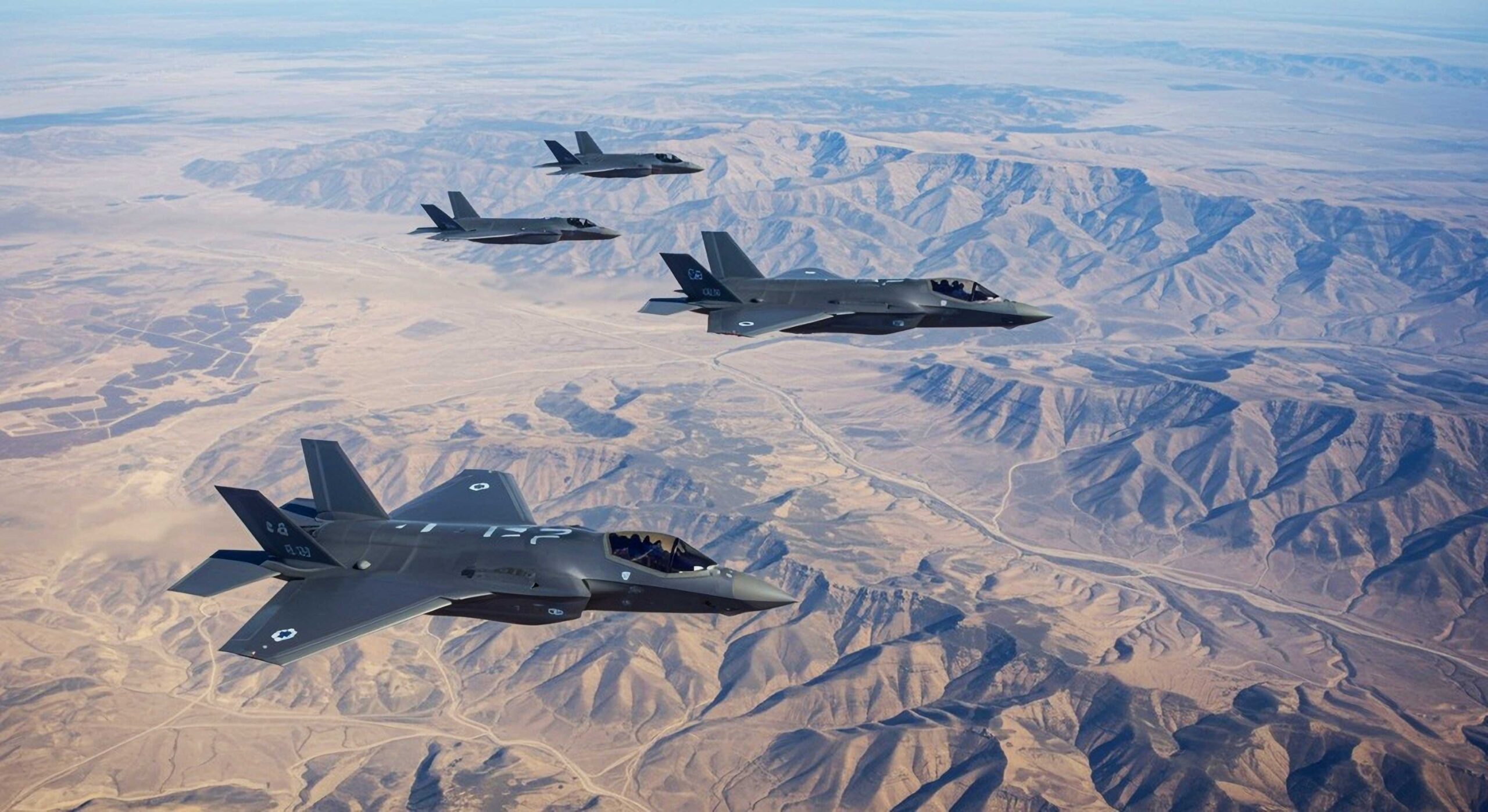 Israel air force above Iran.