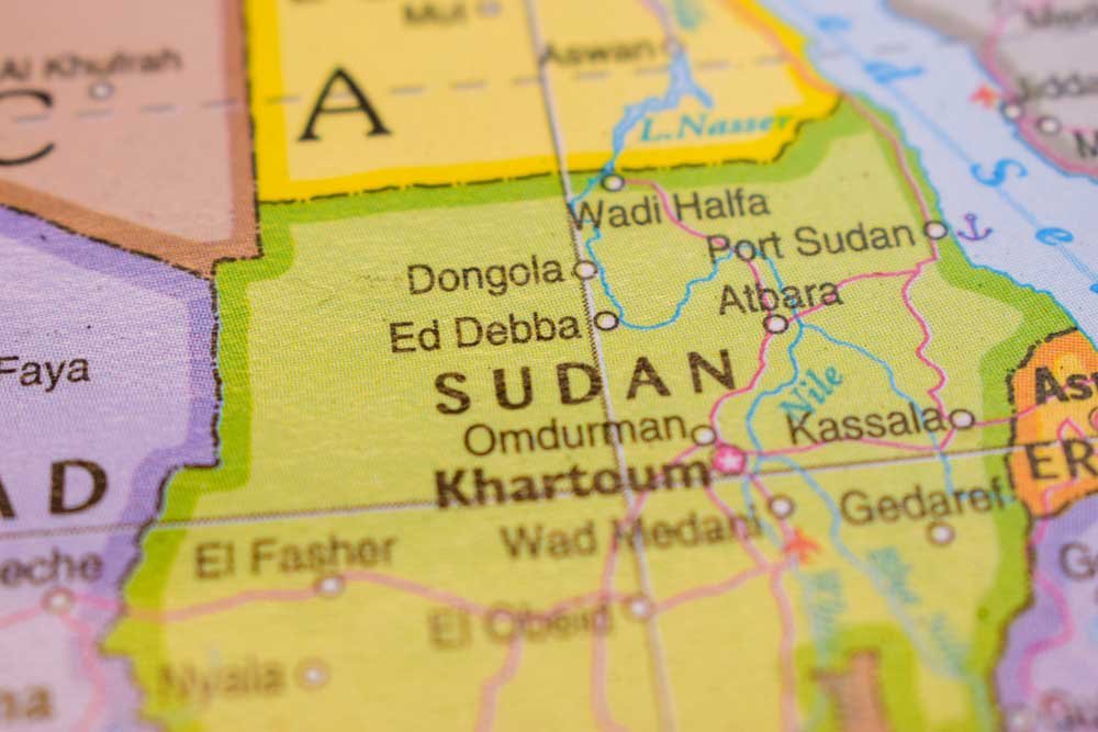 Sudan On The World Map-Geo Political Map