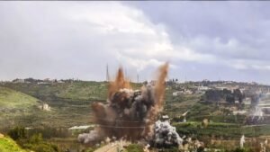 Litani, Lebanon - March 02, 2026 - Bombing of Litani Bridge South of Lebanon Destruction During the Lebanon War With Israel