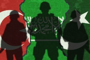 Saudi Arabia turkey and pakistan signed Mecca Joint Defence Agreement, also known as Mecca Agreement. trilateral mutual defence pact signed on 7 August 2026 in Mecca